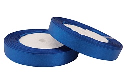Лента атласная 1,2 см Синий 23 м