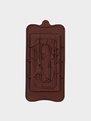 Форма для шоколада «Дробленый шоколад», 21.2×10.6×1 см