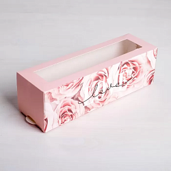 Коробка для макарон 18 см*5,5 см*5,5 см "Love"