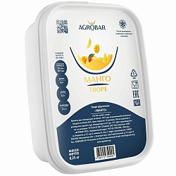 Пюре замороженное "AGROBAR" Манго 250 г