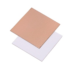 Подложка для пирожных "Золото\белая" 8 см*8 см, 1,5 мм