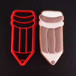 Вырубка для пряника с оттиском "Карандаш школьный" 11 см