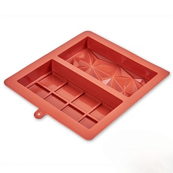 Силиконовая форма для Дубайского шоколада 16 см*8,2 см*3,2 см 2 в 1