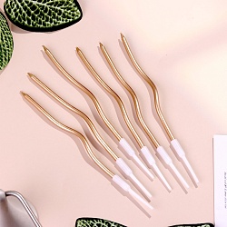 Свечи для торта "Серпантин" 6 шт, Шампань