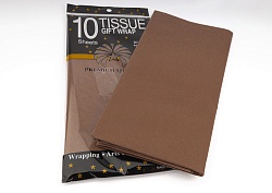 Бумага Тишью Коричневый 51*66 см 10 листов
