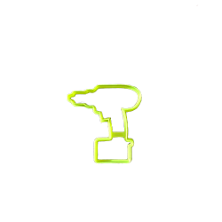 Вырубка "Дрель" 10*9 см